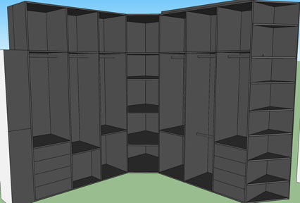 Vestidor completo vista 3